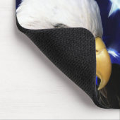 Weißkopfseeadler USA-Flaggen-Mausunterlage Mousepad (Ecke)