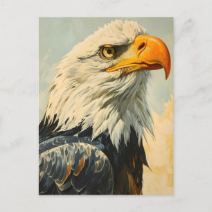 Weißkopfseeadler Vintage Postkarte