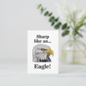 Weißkopfseeadler Visitenkarte (Stehend Vorderseite)