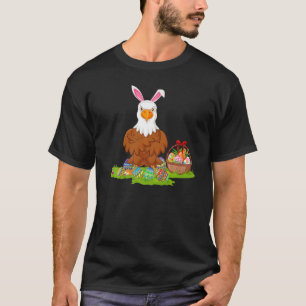 Weißkopfseeadler Vogel Ostern Ei Jagd Hase Weißkop T-Shirt