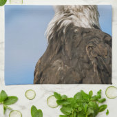 Weißkopfseeadler-Wildnis-Porträtkunst Handtuch (Gefaltet)