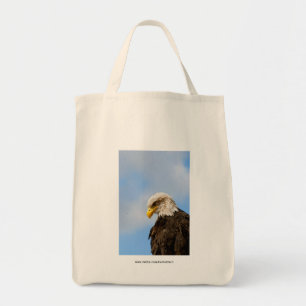 Weißkopfseeadler-Wildnis-Porträtkunst Tragetasche
