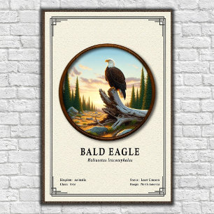 Weißkopfseeadler-Zoologie-Serie Poster