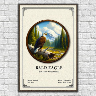 Weißkopfseeadler-Zoologie-Serie Poster