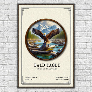 Weißkopfseeadler-Zoologie-Serie Poster