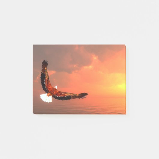 Weißkopfseeadlerfliegen Post-it Klebezettel (Vorderseite)