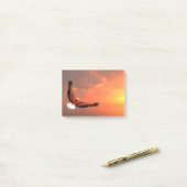 Weißkopfseeadlerfliegen Post-it Klebezettel (Auf Schreibtisch)