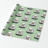 Weißkopfseeadlerkopf Geschenkpapier (Ungerollt)