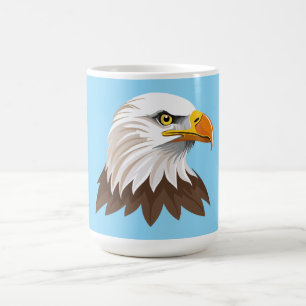 Weißkopfseeadlerkopf Kaffeetasse