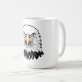 Weißkopfseeadlerkopf Kaffeetasse (VorderseiteRechts)
