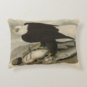 Weißkopfvögel (Bald-Adler) Audubon-Vögel aus Ameri Dekokissen