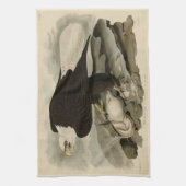 Weißkopfvögel (Bald-Adler) Audubon-Vögel aus Ameri Geschirrtuch (Vertikal)