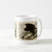Weißkopfvögel (Bald-Adler) Audubon-Vögel aus Ameri Kaffeetasse (VorderseiteRechts)