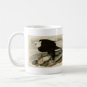 Weißkopfvögel (Bald-Adler) Audubon-Vögel aus Ameri Kaffeetasse