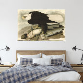 Weißkopfvögel (Bald-Adler) Audubon-Vögel aus Ameri Leinwanddruck (Insitu (Schlafzimmer))
