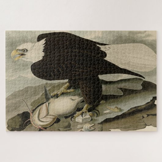 Weißkopfvögel (Bald-Adler) Audubon-Vögel aus Ameri Puzzle (Horizontal)