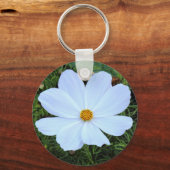 Weißkosmos Schlüsselanhänger (Vorderseite)