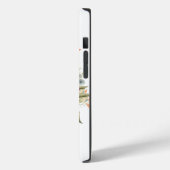 Weißkranztelefon mit Rosenstrauß Case-Mate iPhone Hülle (Rückseite / Links)