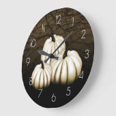 Weißkürbis Große Wanduhr (Winkel)