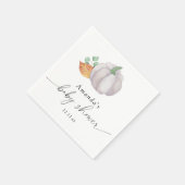 Weißkürbis Herbstbrause Serviette (Ecke)