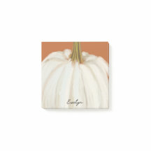 Weißkürbis mit Personalisiertem Namen