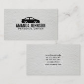Weißleder | Automobil Visitenkarte (Vorne/Hinten)
