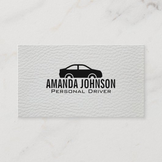 Weißleder | Automobil Visitenkarte (Vorderseite)