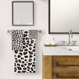 Weißleopard Badhandtuch Set
