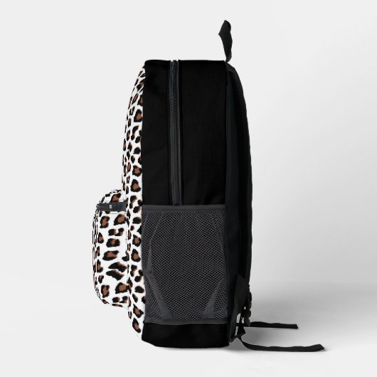 Weißleopard Bedruckter Rucksack (Rechts)