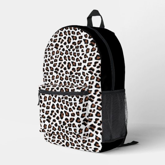 Weißleopard Bedruckter Rucksack (Rückseitige Ecke Rechts)