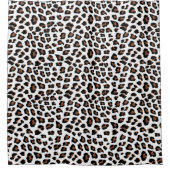 Weißleopard Duschvorhang (Vorderseite)