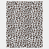 Weißleopard Fleecedecke (Vorderseite)
