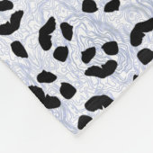 Weißleopard Fleecedecke (Ecke)