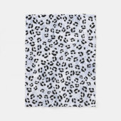 Weißleopard Fleecedecke (Vorderseite)