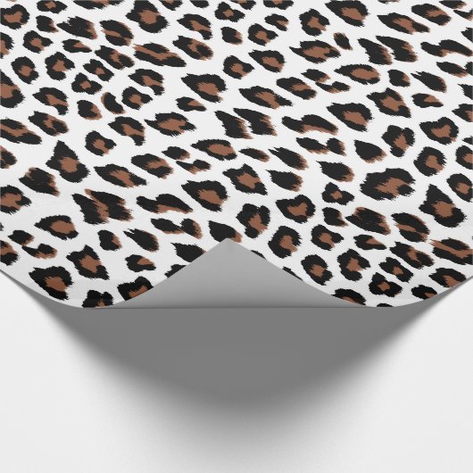 Weißleopard Geschenkpapier (Ecke)