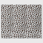 Weißleopard Geschenkpapier (Flach)