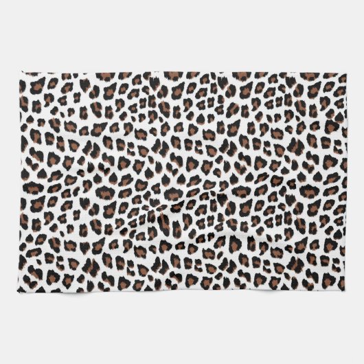 Weißleopard Geschirrtuch (Horizontal)