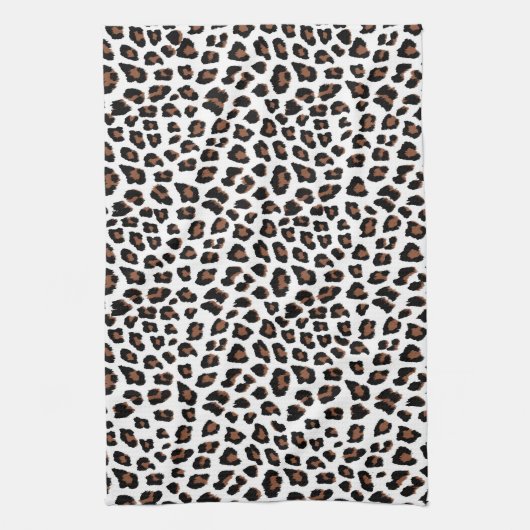 Weißleopard Geschirrtuch (Vertikal)