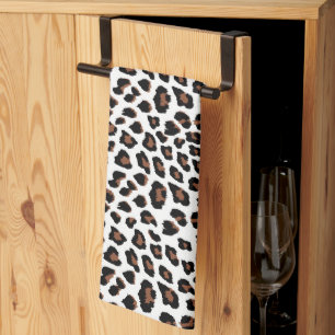 Weißleopard Geschirrtuch