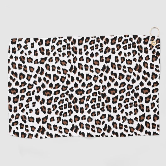 Weißleopard Golfhandtuch (Horizontal)