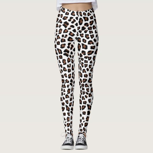 Weißleopard Leggings (Vorderseite)