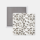 Weißleopard Magnet (Vorderseite/Rückseite)