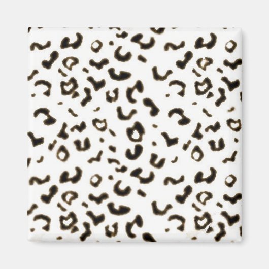 Weißleopard Magnet (Vorne)