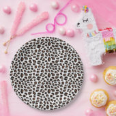 Weißleopard Pappteller (Party)