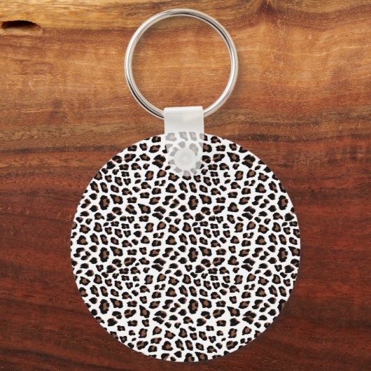 Weißleopard Schlüsselanhänger (Vorderseite)
