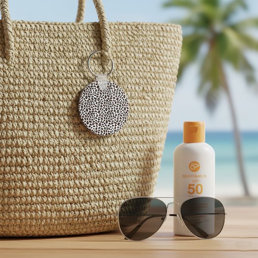 Weißleopard Schlüsselanhänger