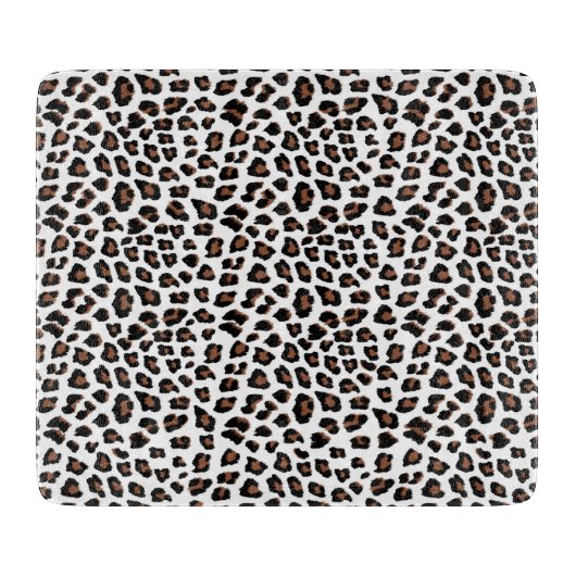 Weißleopard Schneidebrett (Vorderseite)