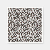 Weißleopard Serviette (Vorderseite)