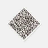 Weißleopard Serviette (Ecke)