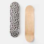 Weißleopard Skateboard (Vorderseite)